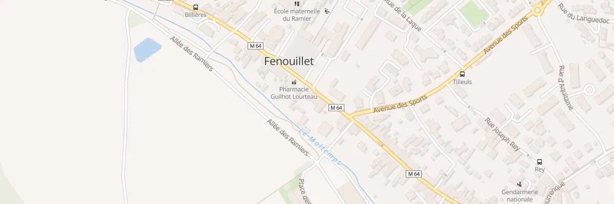 Plan du 75 Rue Jean Jaurès à Fenouillet