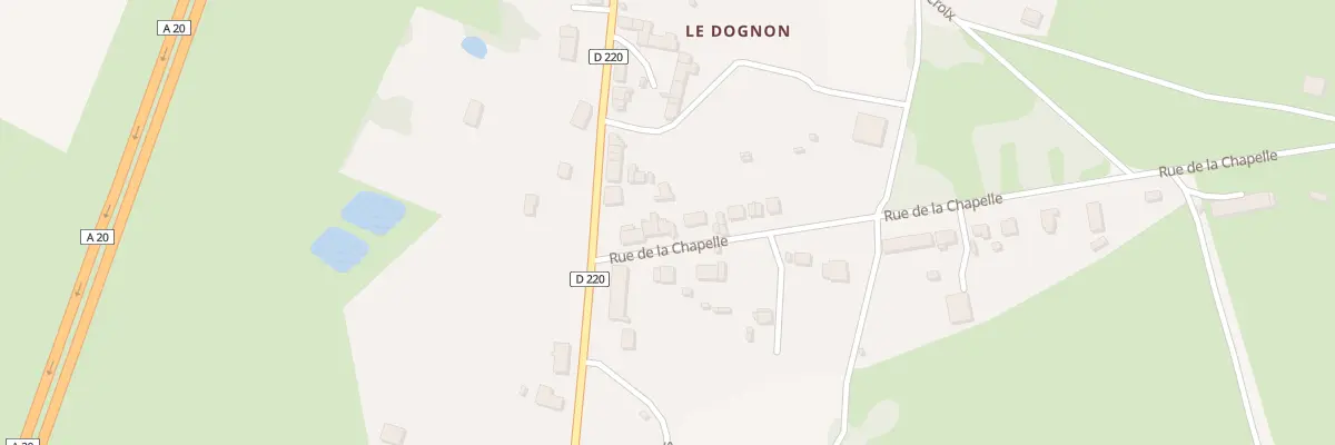Plan du 66 Rue de la Chapelle Le Dognon à Saint-Maurice-la-Souterraine