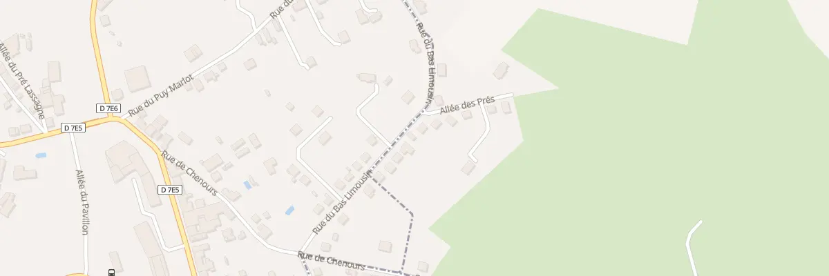 Plan du 10 Rue du Bas Limousin à Beyssac