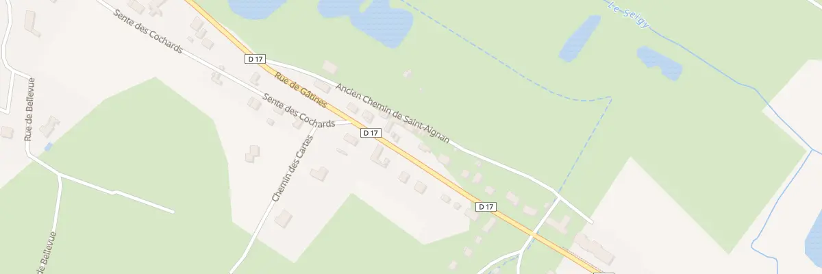 Plan du 38 Rue de Gâtines à Seigy