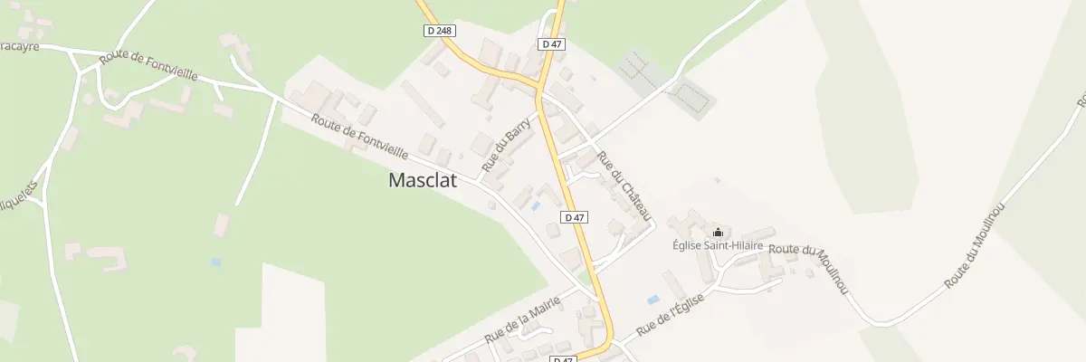 Plan du 383 Rue du centre bourg à Masclat