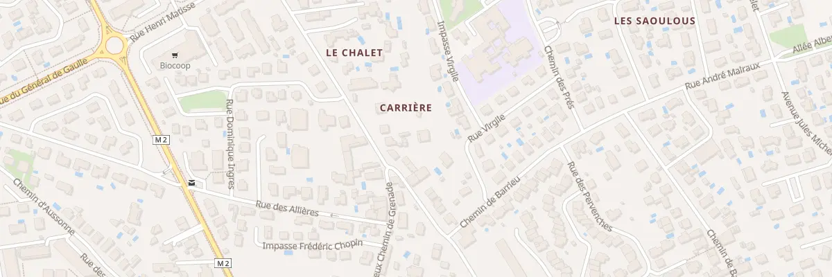 Plan du 46 Vieux Chemin de Grenade à Blagnac