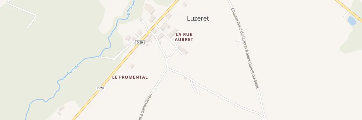 Plan du 5 Rue Aubret à Luzeret