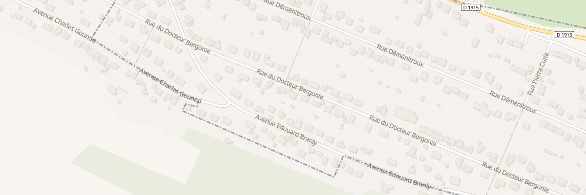 Plan du 35 Rue du Docteur Bergonié à Eu