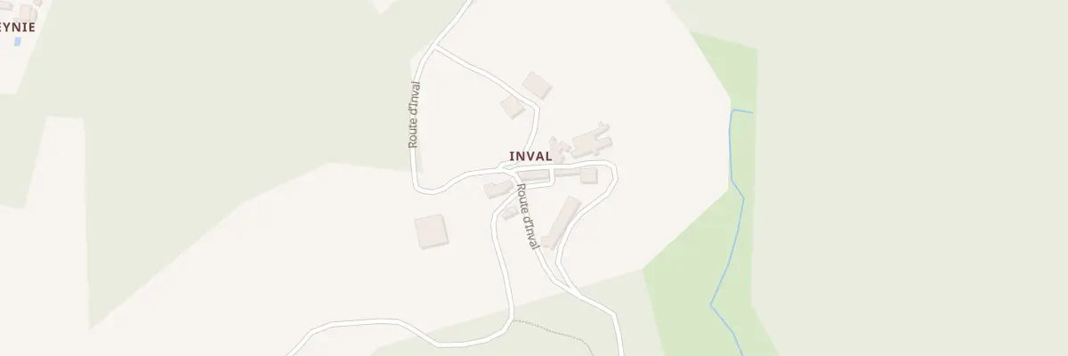 Plan du 30 Inval à Borrèze