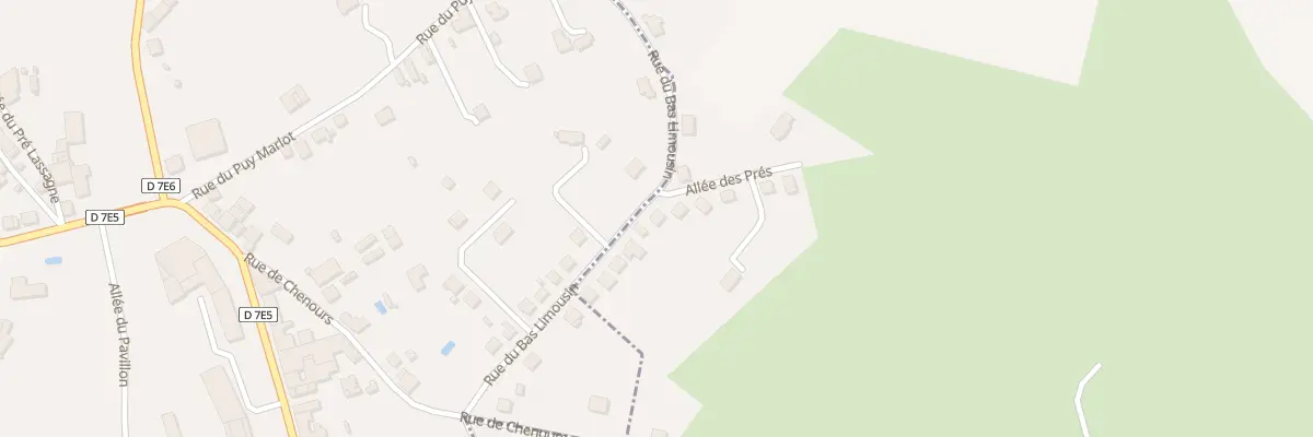 Plan du 12 Rue du Bas Limousin à Beyssac