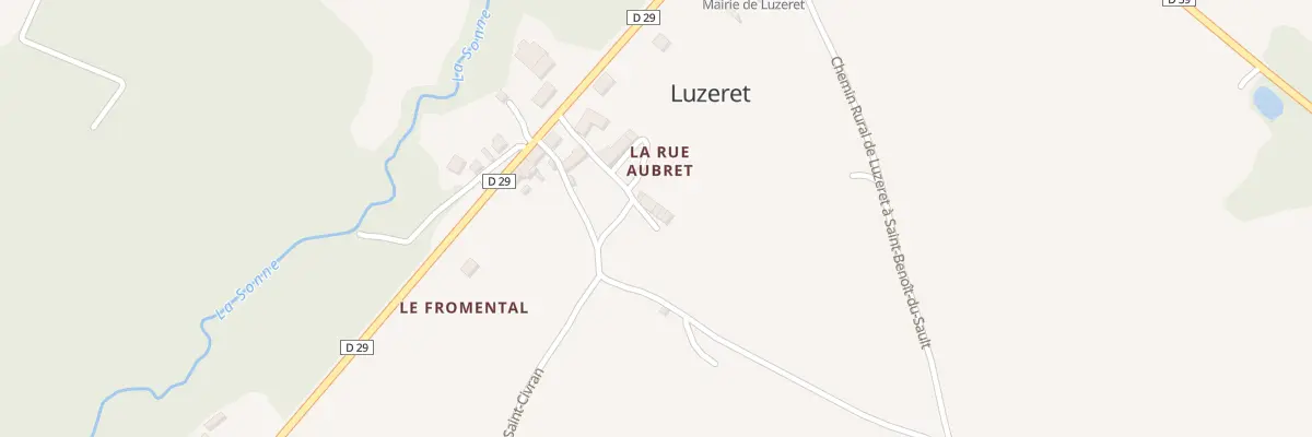 Plan du 7 Rue Aubret à Luzeret