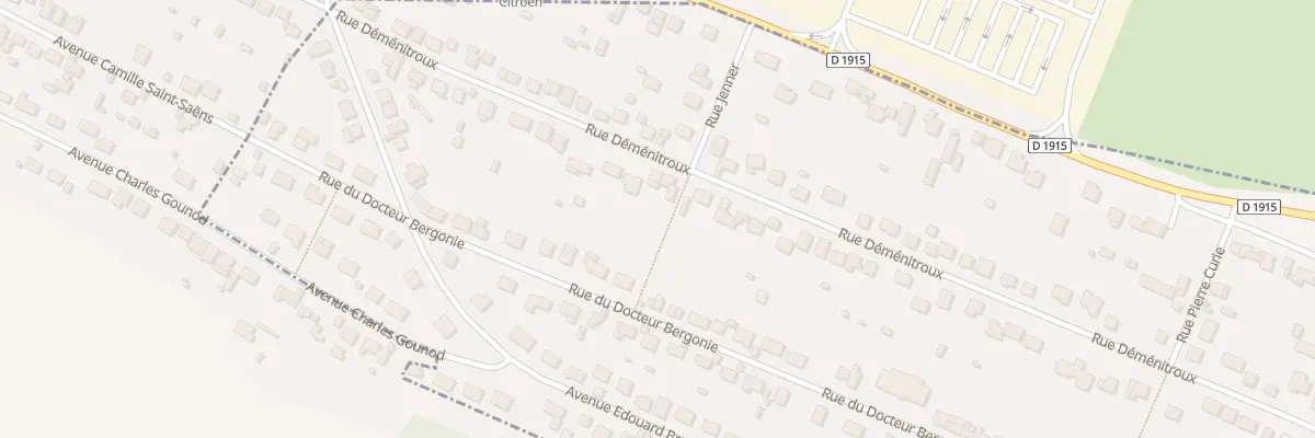 Plan du 85 Rue Déménitroux à Eu