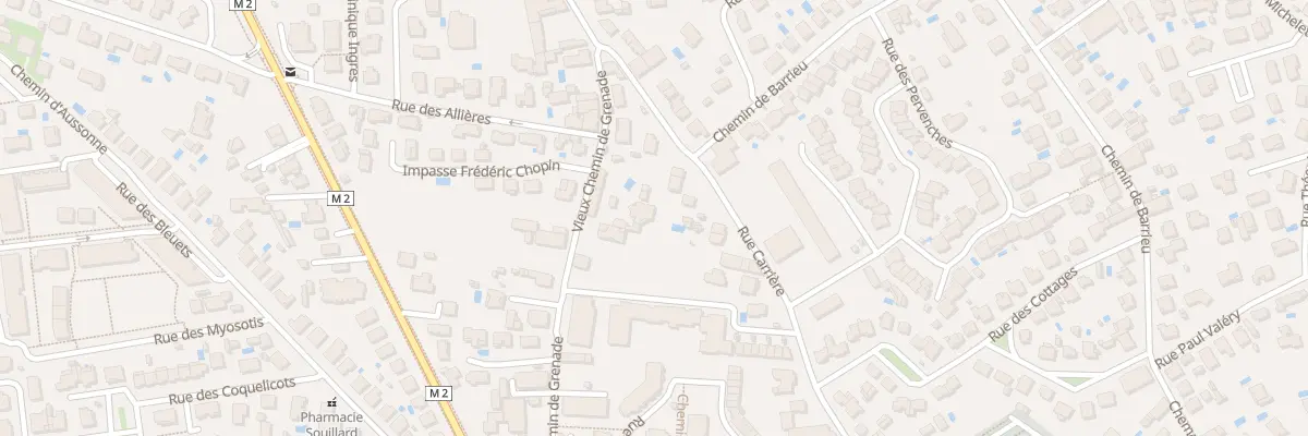Plan du 32 Vieux Chemin de Grenade à Blagnac