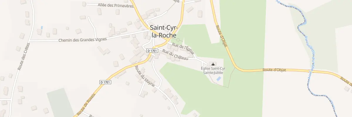 Plan du 14 Rue Du Chateau à Saint-Cyr-la-Roche
