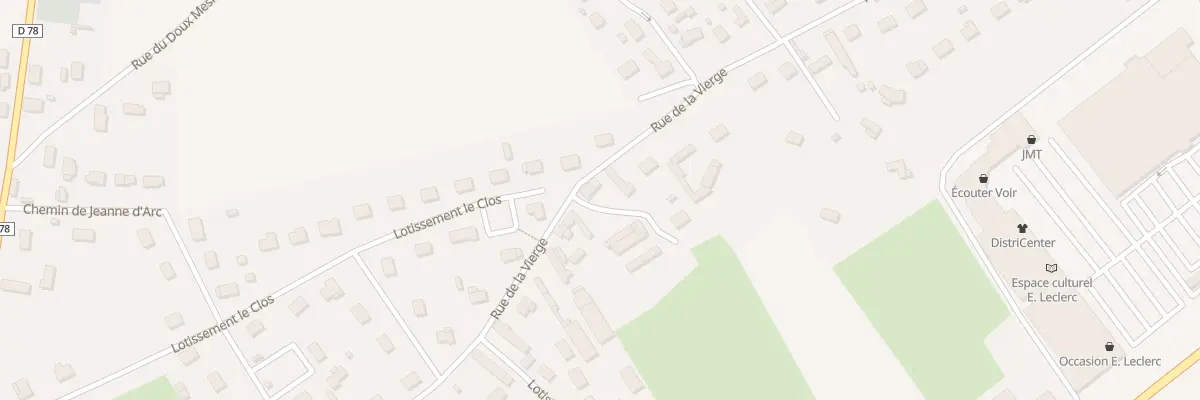 Plan du 28 Rue de la Vierge à Étalondes