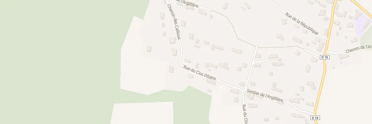 Plan du 30 Rue du Clos Fillatre aux Hogues