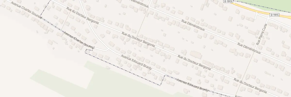 Plan du 33 Rue du Docteur Bergonié à Eu