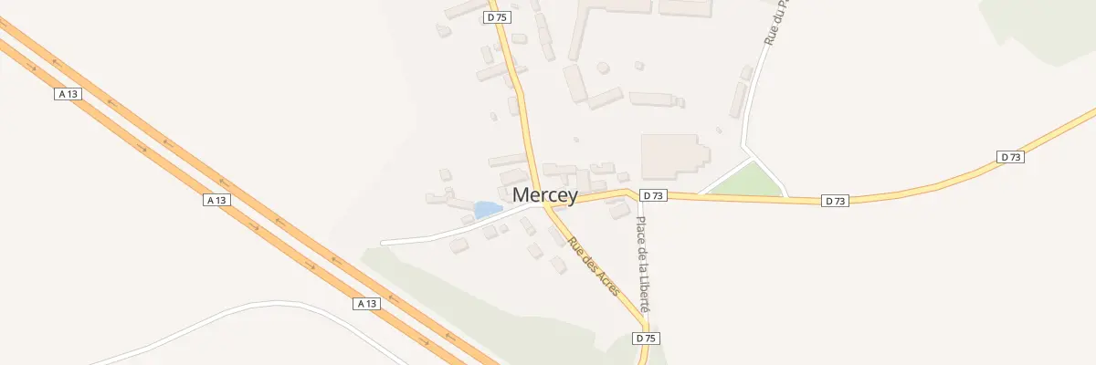 Plan du 15 Le Village à Mercey