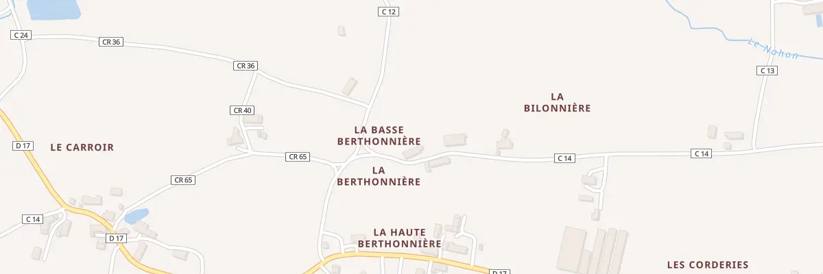 Plan du 6 Ham La Basse Berthonniere à Heugnes