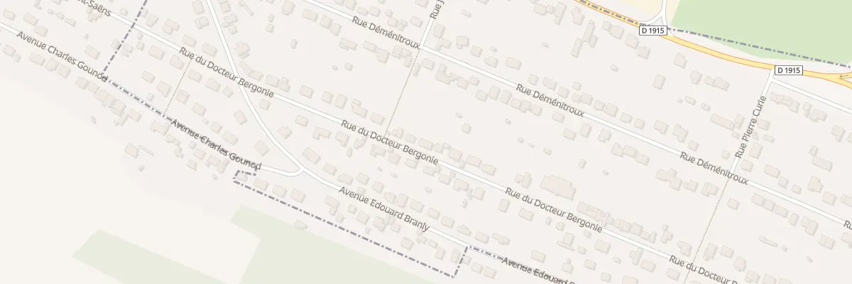 Plan du 48 Rue du Docteur Bergonié à Eu