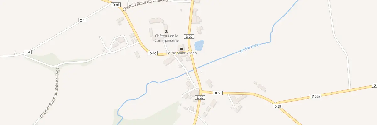Plan du 1 Rte de Saint Gaultier à Luzeret