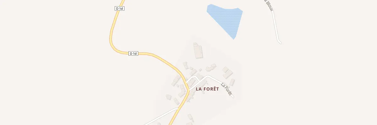 Plan du 1 La Foret Morte à La Châtre-Langlin