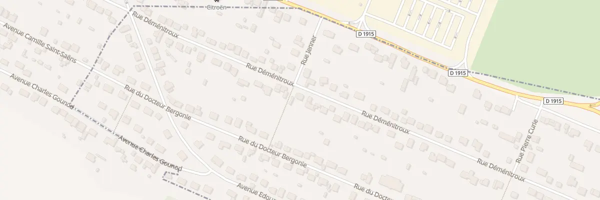 Plan du 83 Rue Déménitroux à Eu