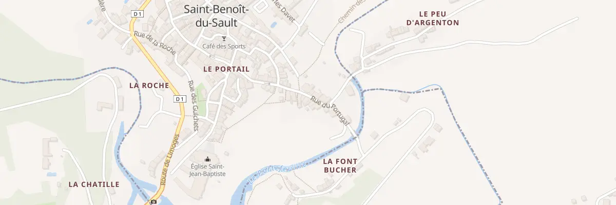 Plan du 5054 Rue du Portugal à Saint-Benoît-du-Sault