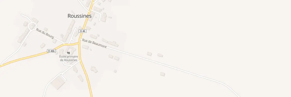 Plan du 7 Rue de Beaumont à Roussines