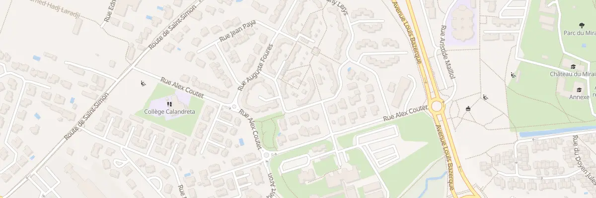 Plan du 16 Rue Achille Mir à Toulouse