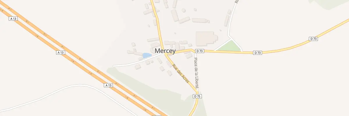 Plan du 3 Le Village à Mercey