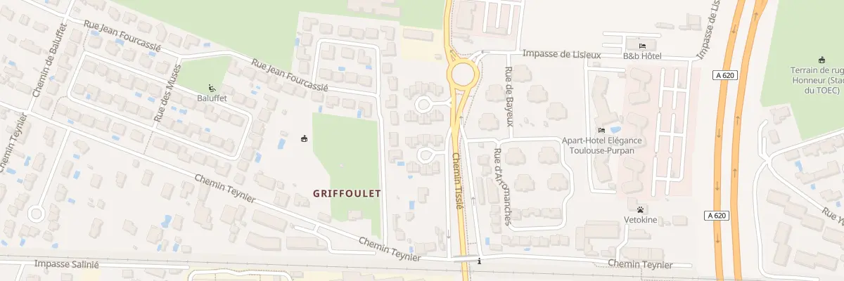 Plan du 4 Imp de Dieppe à Toulouse