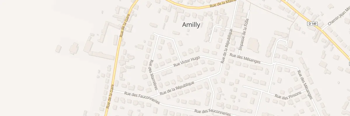 Plan du 1 Rue des Marnieres à Amilly