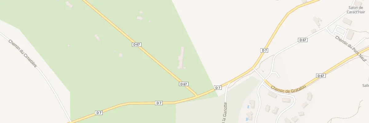 Plan de Rte du Cluzel à Labastide-Marnhac