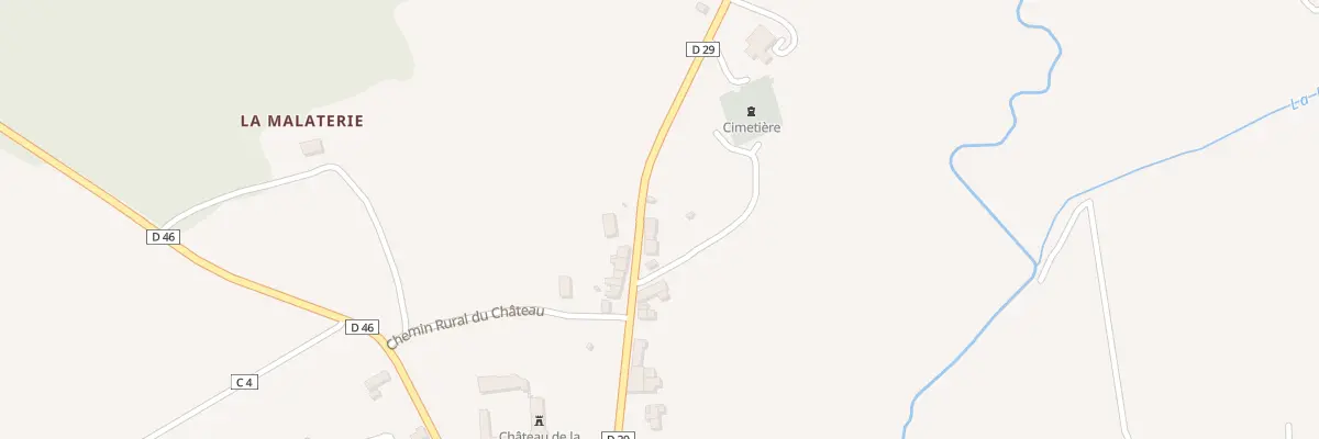 Plan du 14 Rte de Saint Gaultier à Luzeret