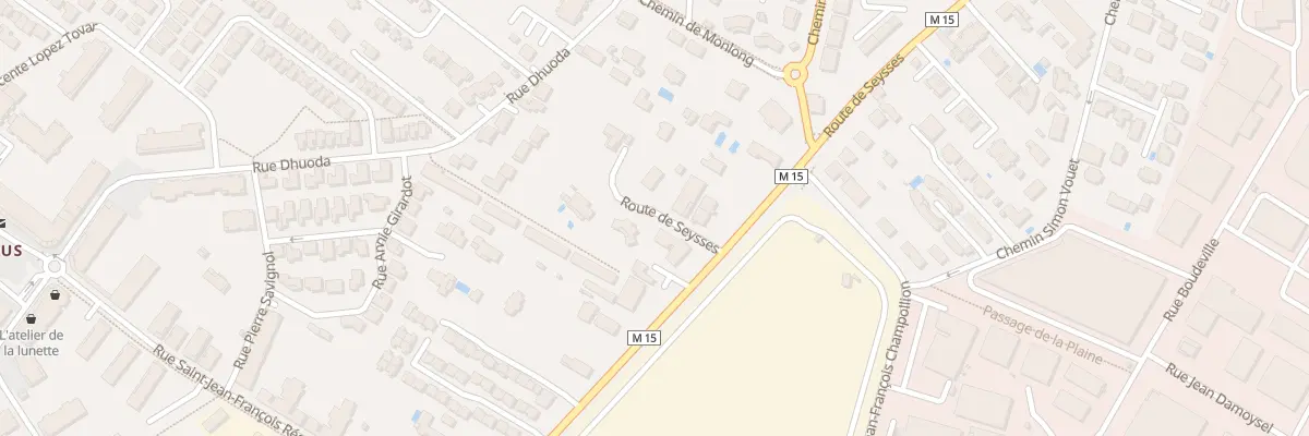 Plan du 59T Rte de Seysses à Toulouse