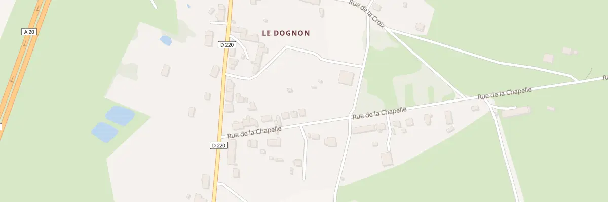 Plan du 60 Rue de la Chapelle Le Dognon à Saint-Maurice-la-Souterraine