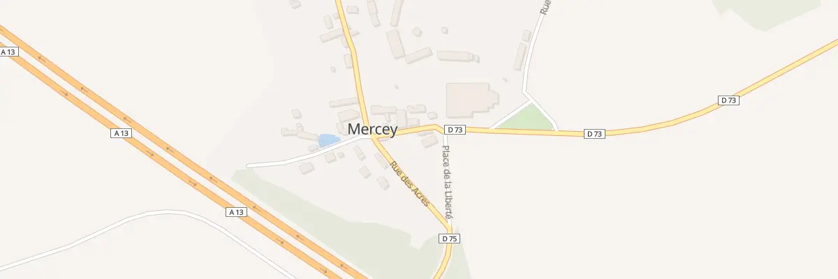 Plan du 2 Le Village à Mercey