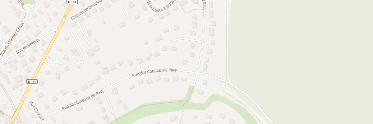 Plan du 33 Rue des Côteaux de Pacy à Pacy-sur-Eure