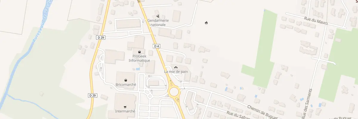 Plan du 665 Rte de Toulouse à Fronton