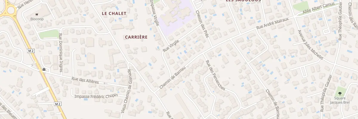 Plan du 74 Che Barrieu à Blagnac