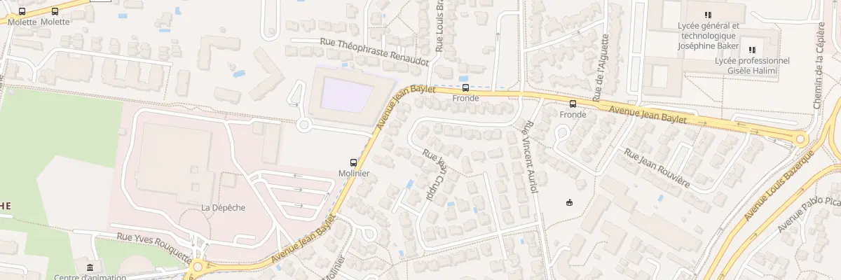 Plan du 30 Rue Jean Cruppi à Toulouse