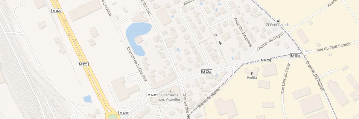 Plan du 4 Rue des Lacs à Lespinasse