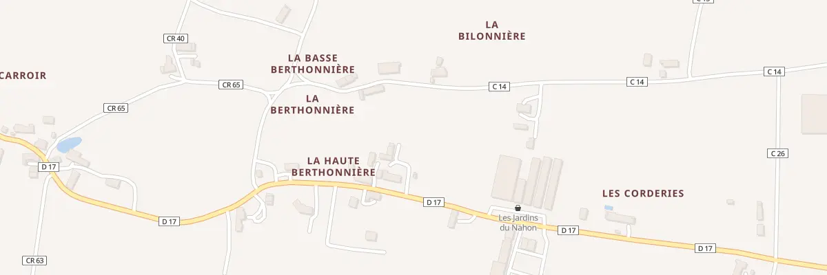 Plan du 5162 La Berthonniere à Heugnes
