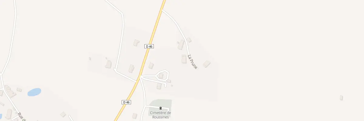 Plan du 2 La Prune à Roussines