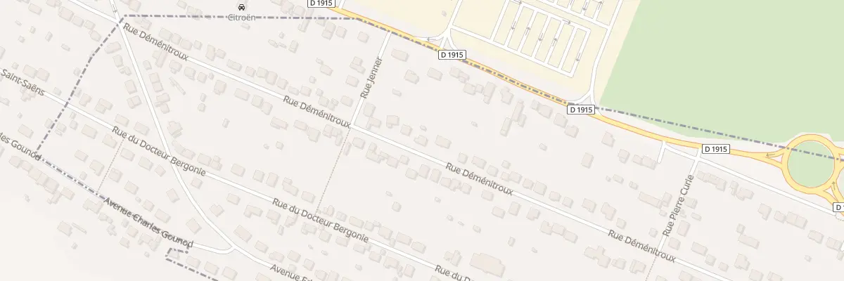 Plan du 76 Rue Déménitroux à Eu