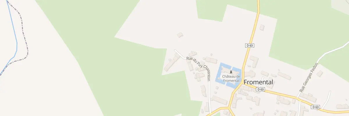 Plan du 14 Rue du Puy Charenton à Fromental