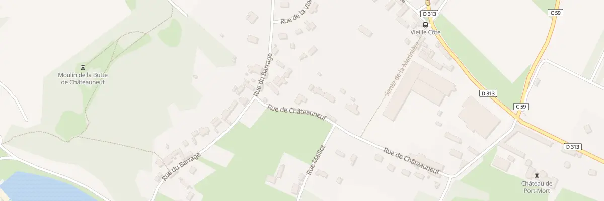 Plan du 18 Rue de Chateauneuf à Port-Mort