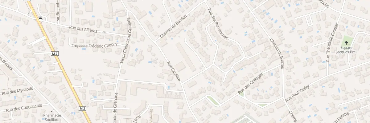Plan du 44 Rue Carrière à Blagnac