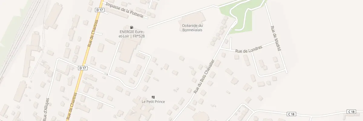Plan du 25 Rue du Bois Chevalier à Bonneval