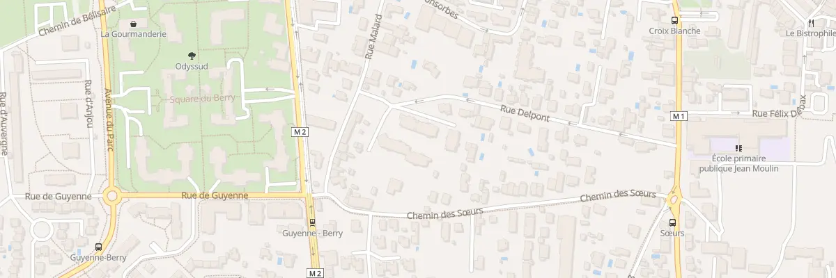 Plan du 2 Chem Delpont à Blagnac