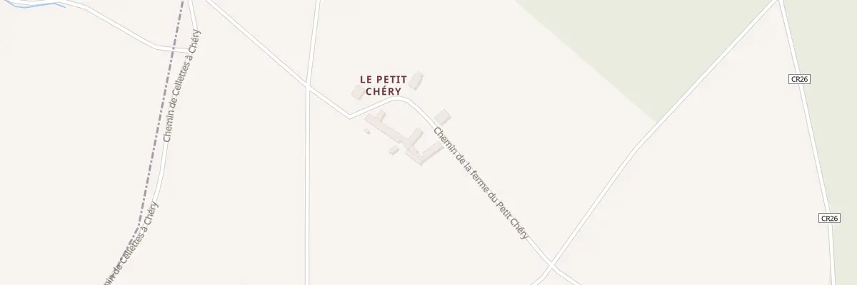 Plan du 2 Che de la Ferme du Petit Chéry à Cormeray