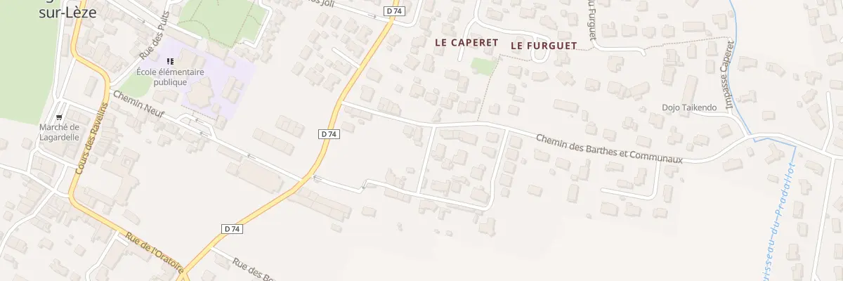Plan du 2D Rue de Colbert à Lagardelle-sur-Lèze
