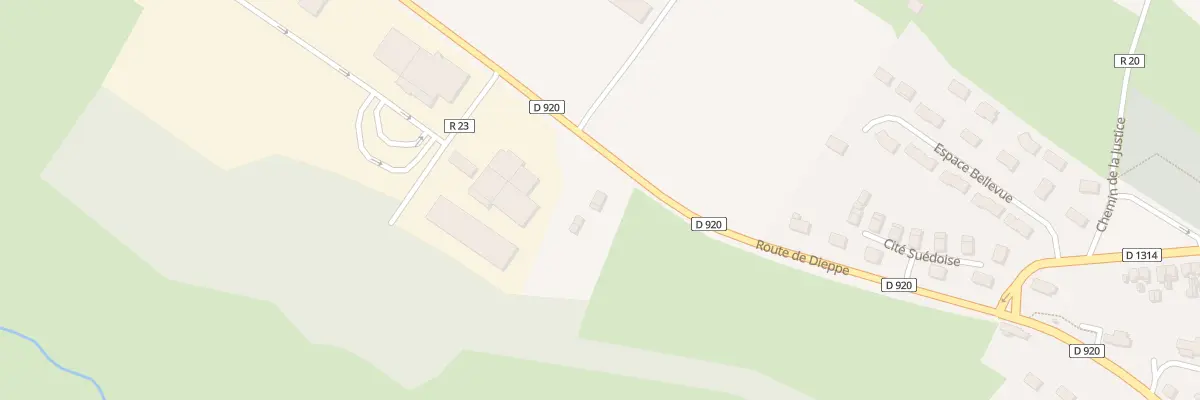 Plan du 301 Rte de Dieppe à Londinières